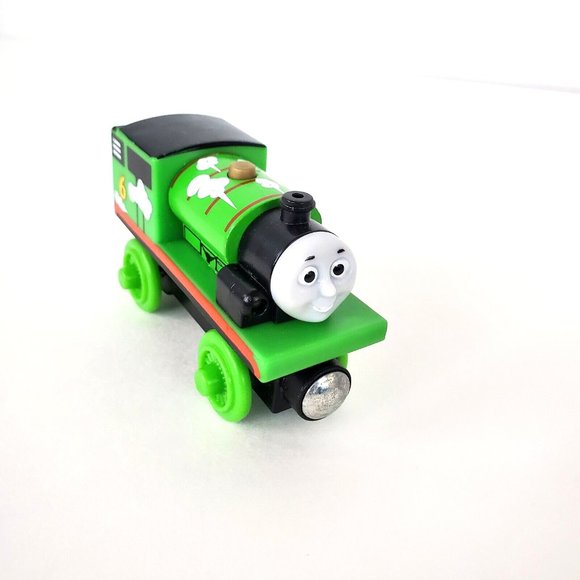 Roll N' Whistle Percy #6 Thomas & Friends Take Along Wooden Railway Train BDG13 - Picture 1 of 6